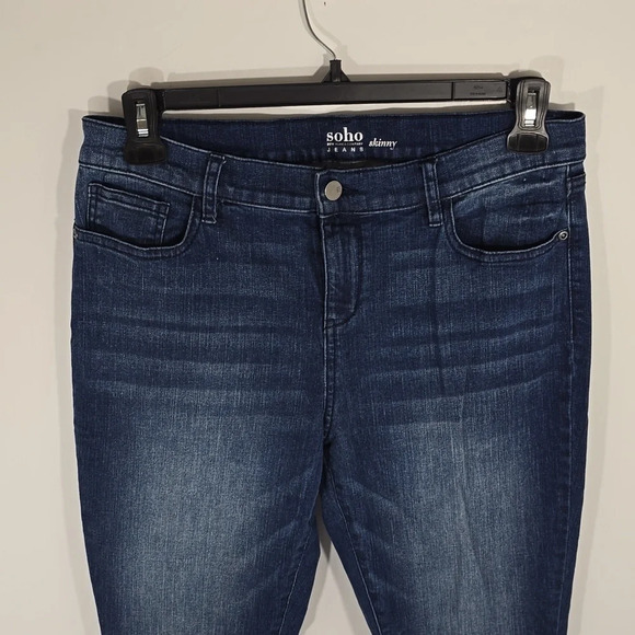 {New York & Co.} Soho Skinny Studded Jeans in Medium Wash - Size 12 - Picture 4 of 15